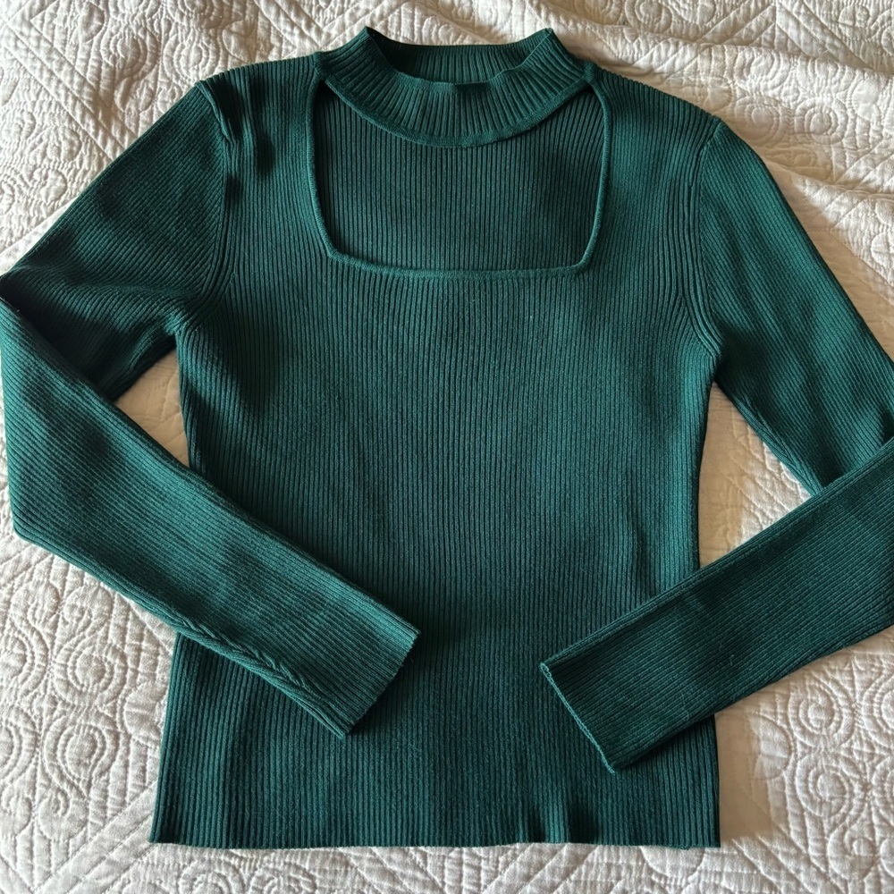 Crave Fame NWOT Emerald Green Women's Sweater -Size XL (L too)